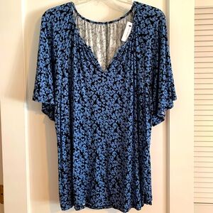 Lane Bryant size 26/28 blue top